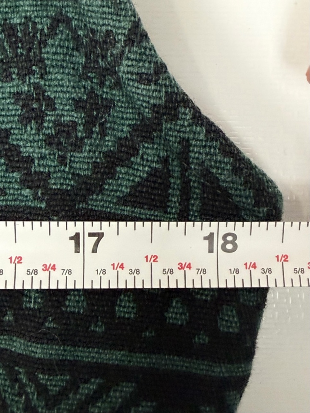 Vintage Tapestry Green Patterned V-Neck Button Vest - Picture 8 of 9